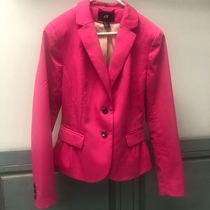 H&M Bright Pink Blazer.. PINK is the new staple!!